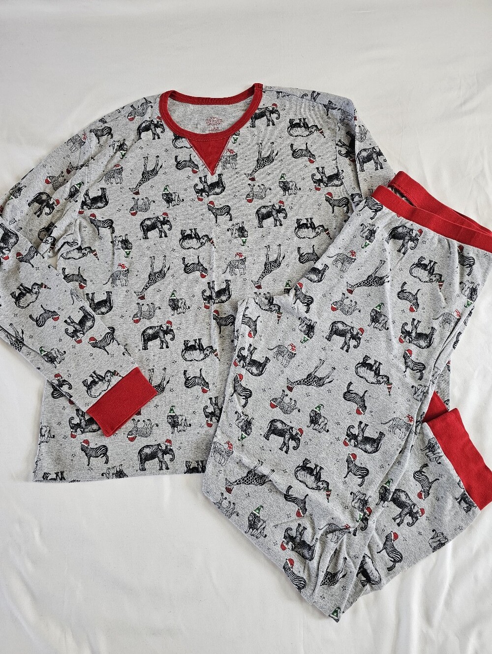 Wondershop Men's 2 Piece Pajama Set Size Large Christmas Holiday Safari Africa